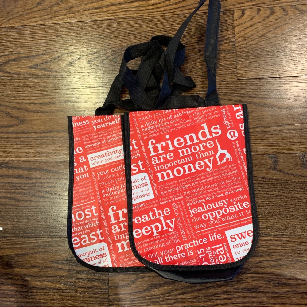 Lululemon Small Shopping Bags 2 pack